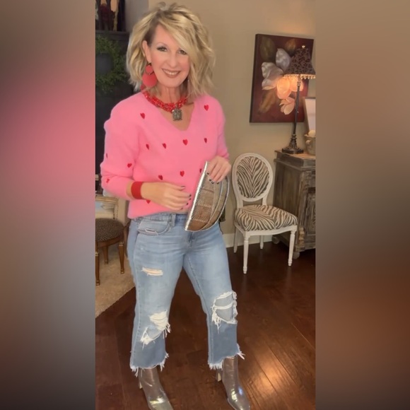 Pink Heart Sweater - Picture 3 of 16